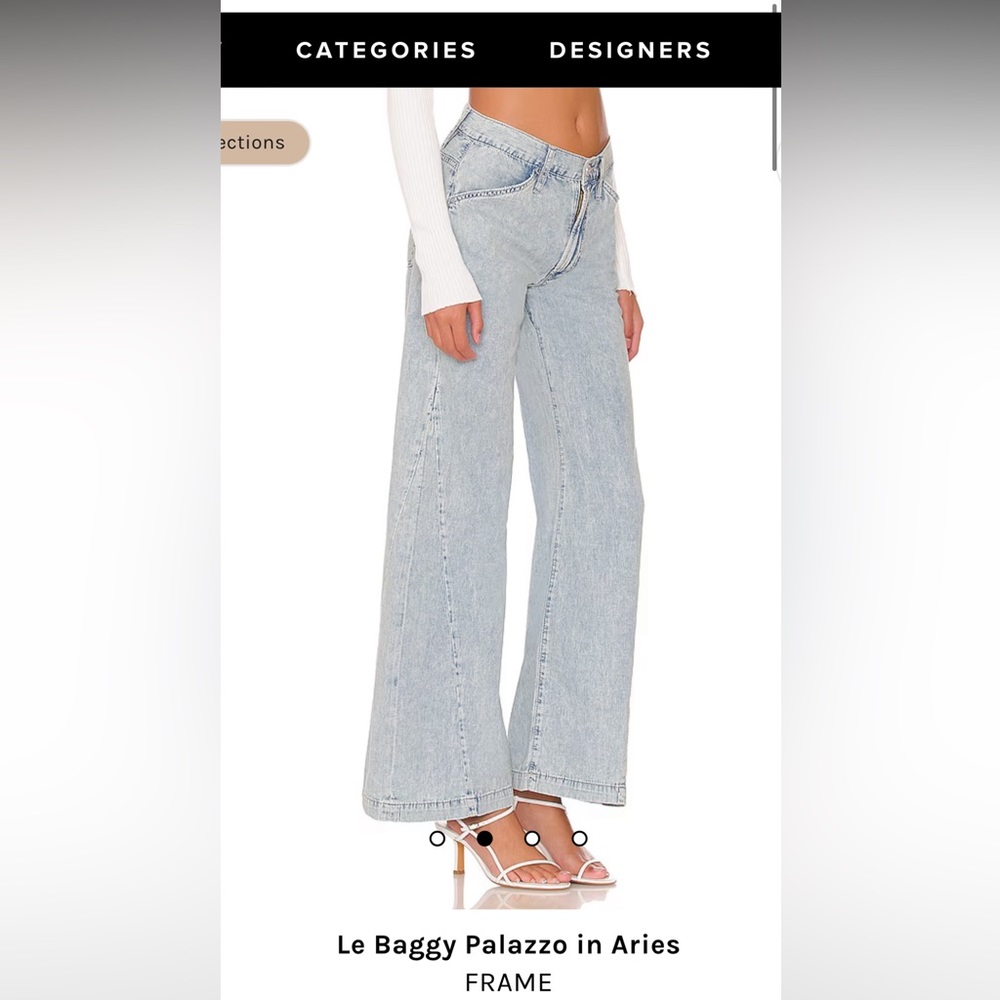 FRAME Le Baggy Palazzo in Aries